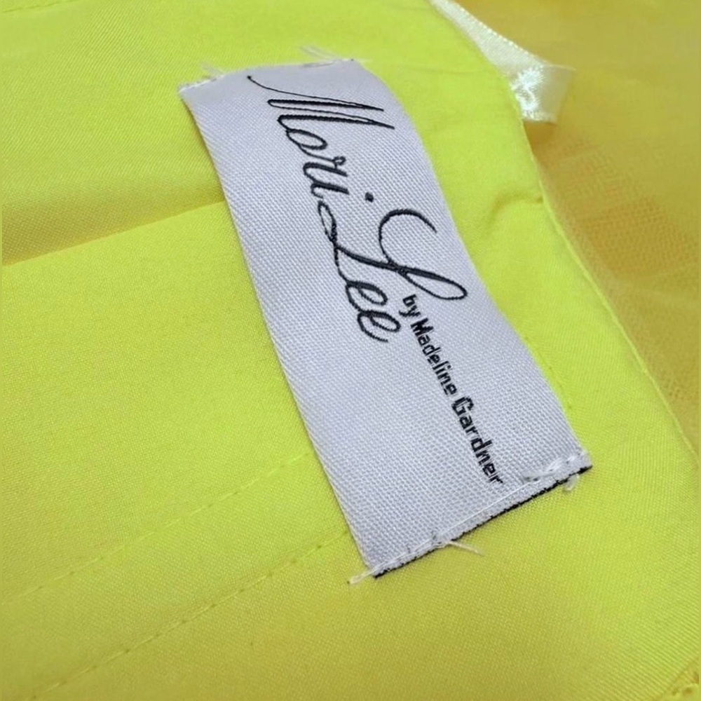 Mori Lee Vibrant Yellow Party Dress - Picture 6 of 6